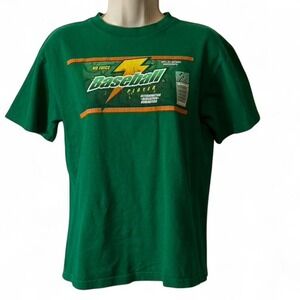 Vintage 90s Pacific Sports "Baseball Player" Parody Tee, Kids Size L